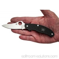 Spyderco UK Penknife Black FRN Plain Edge Knife 564024418